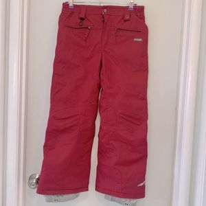 686 Red snow pants youth Large ski snowboard evolution extendable wear